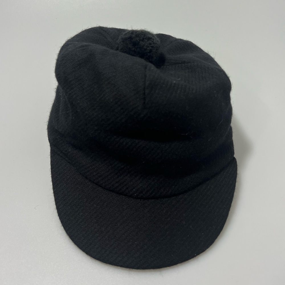 Burberry Wool Cashmere Check Mashup Beanie Hat Cap Black Size Small